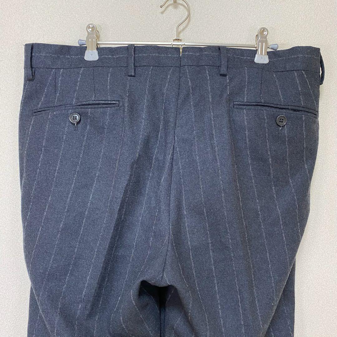 ガボ　セットアップスーツ　ストライプ　グレー　50