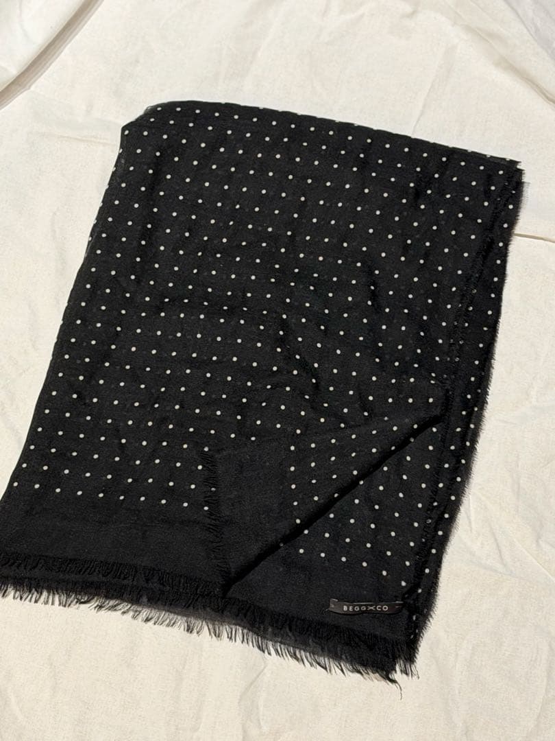BEGG X CO シルキーカシミアドットストール Wispy Hanover