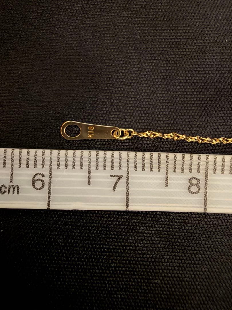 K18ygモーグルネックレス45cm