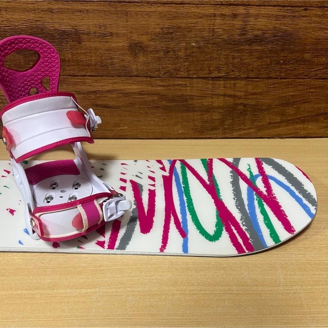 美品　SWIVEL レディース スノーボード 3点セット　146cm メンテ済