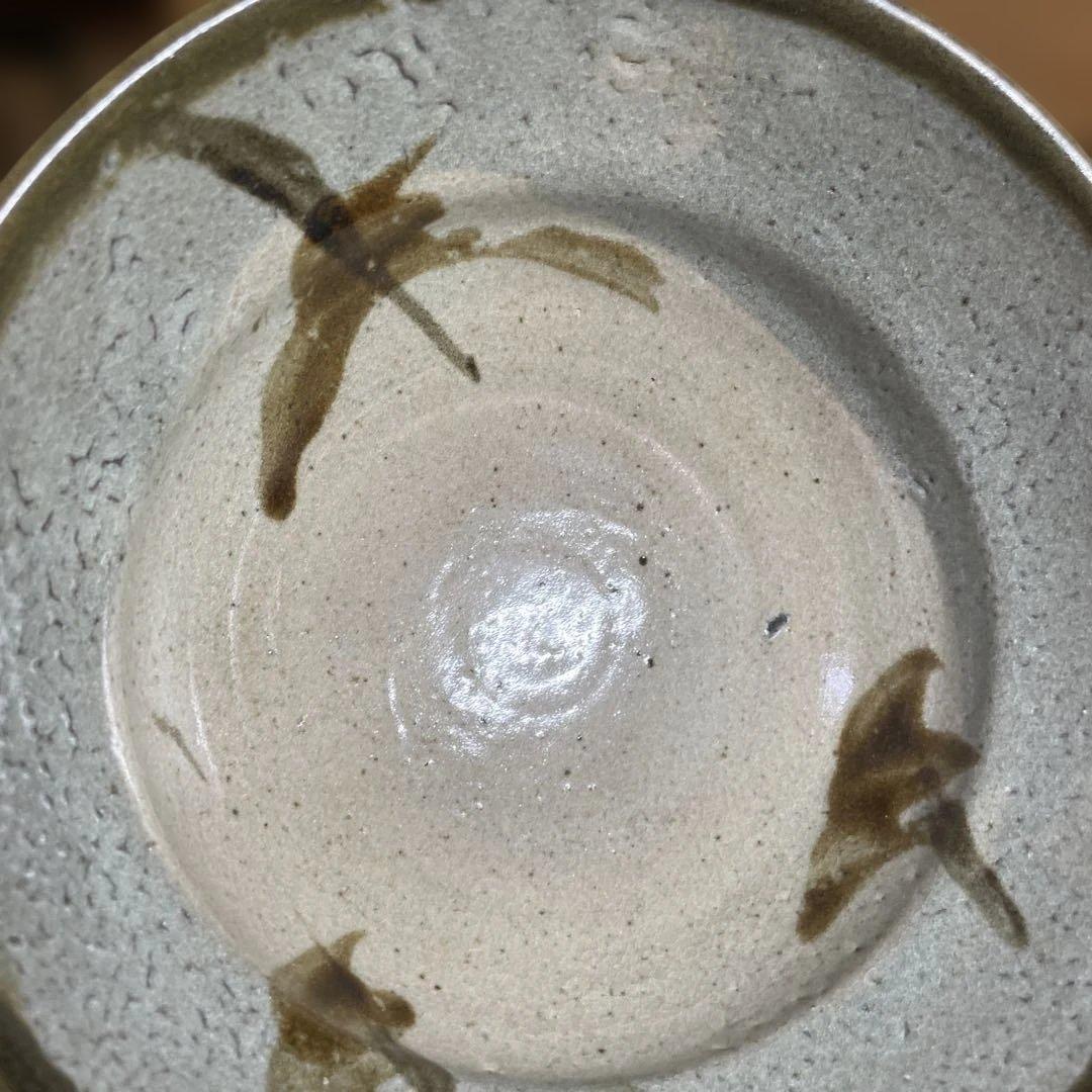 浜田庄司　鐡絵菓子鉢　箱なし