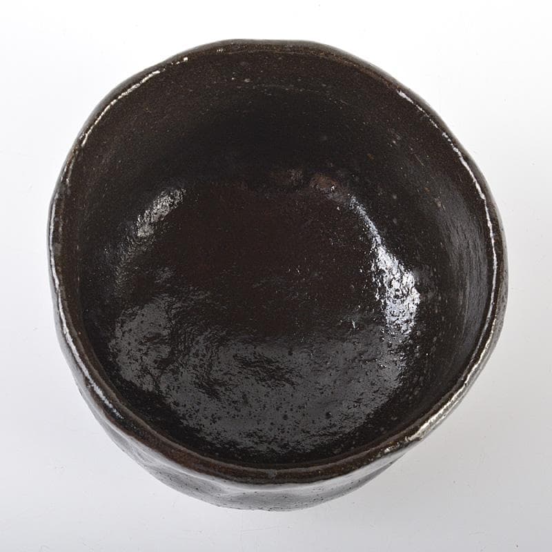 ラッキーライラック　茶道具　楽吉左衛門　黒楽茶碗　N　5732