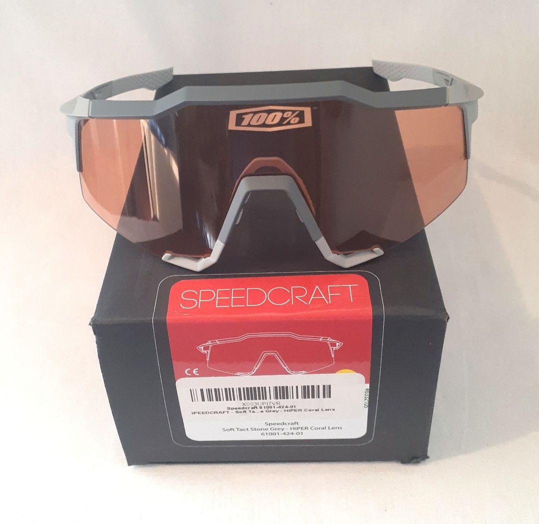 100% Speedcraft HiPERコーラル ワンハンドレッド サングラス