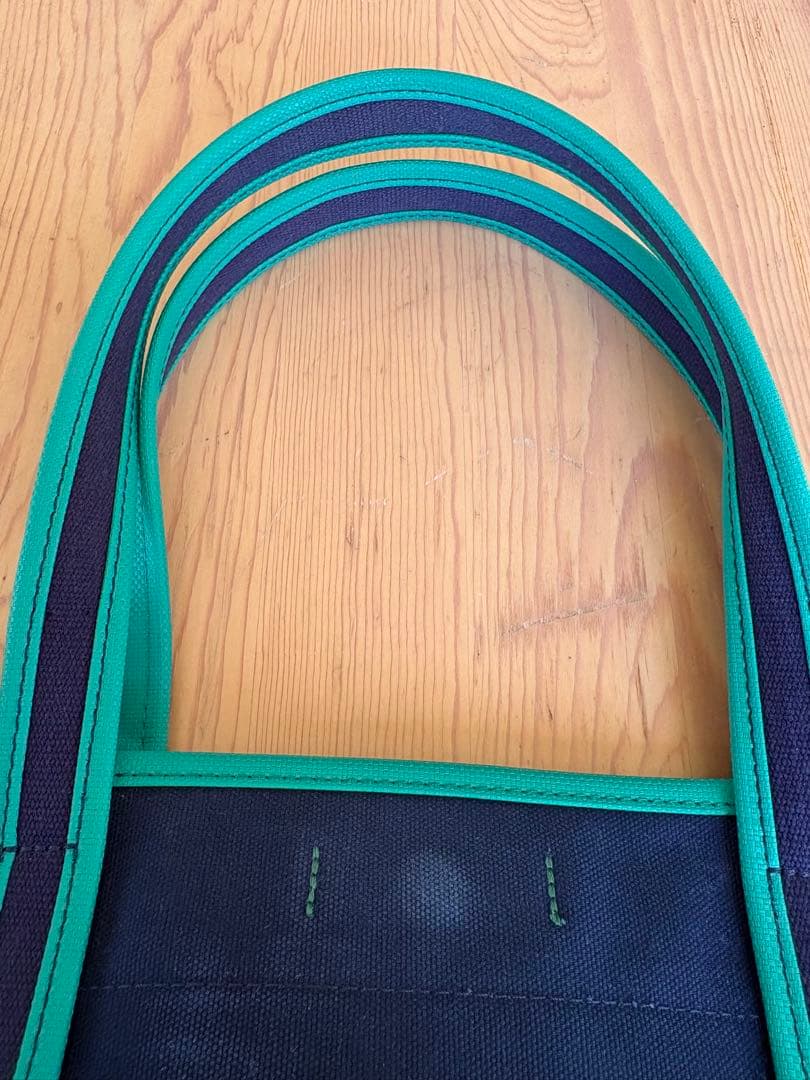 PORTER GIRL ボーイフレンドトート ネイビー×グリーン