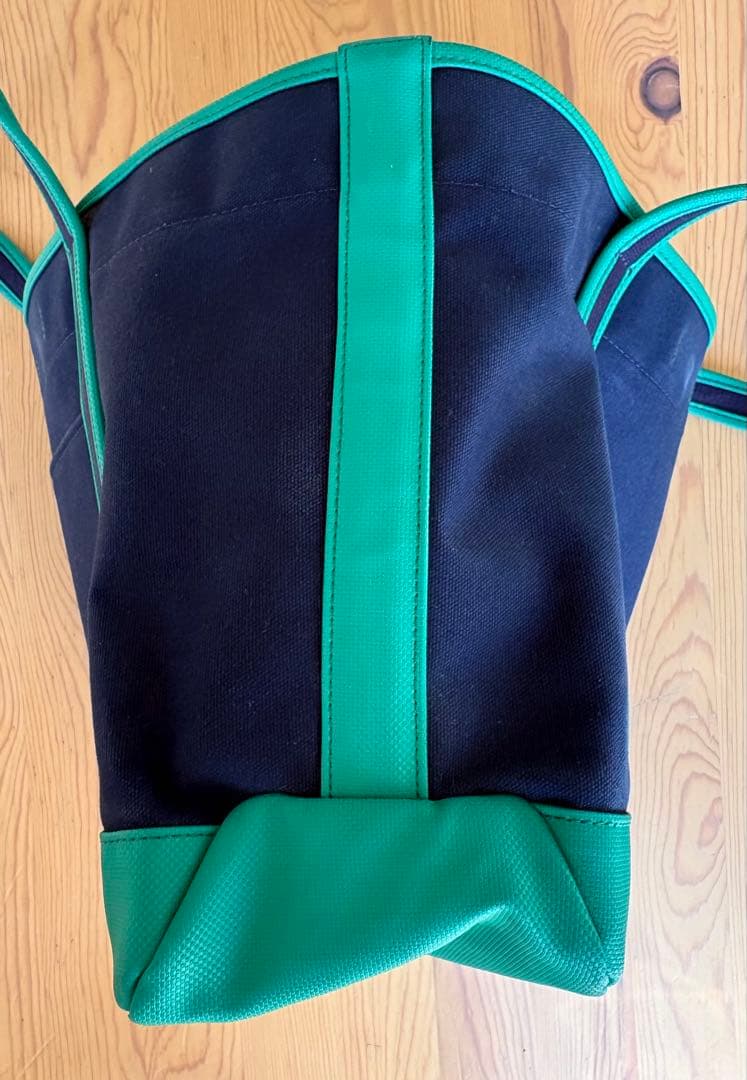 PORTER GIRL ボーイフレンドトート ネイビー×グリーン