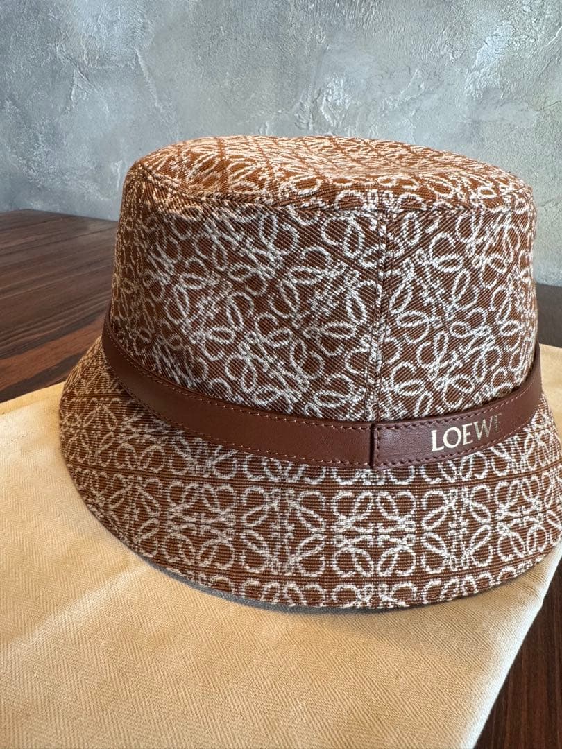 LOEWE バケットハット ブラウン