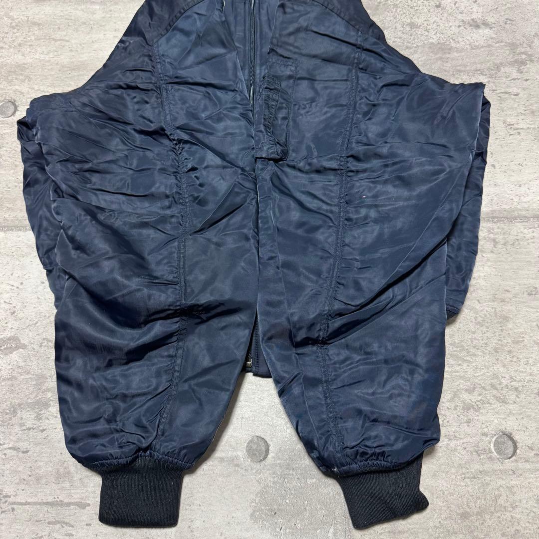 90s POLO JEANS フライトジャケット ネイビー ma-1 アメカジ