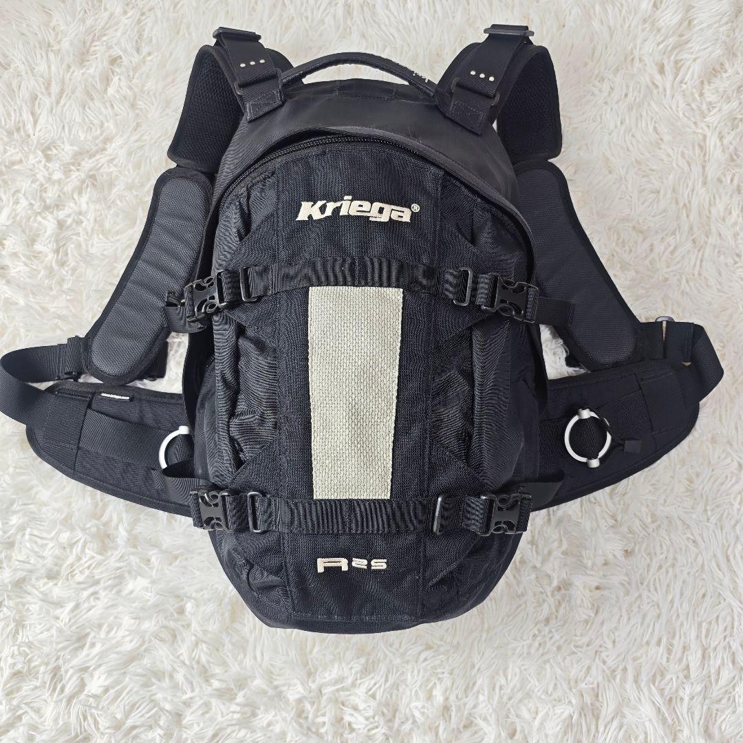 【美品】Kriega R25 バイク用 高耐久バックパック ブラック