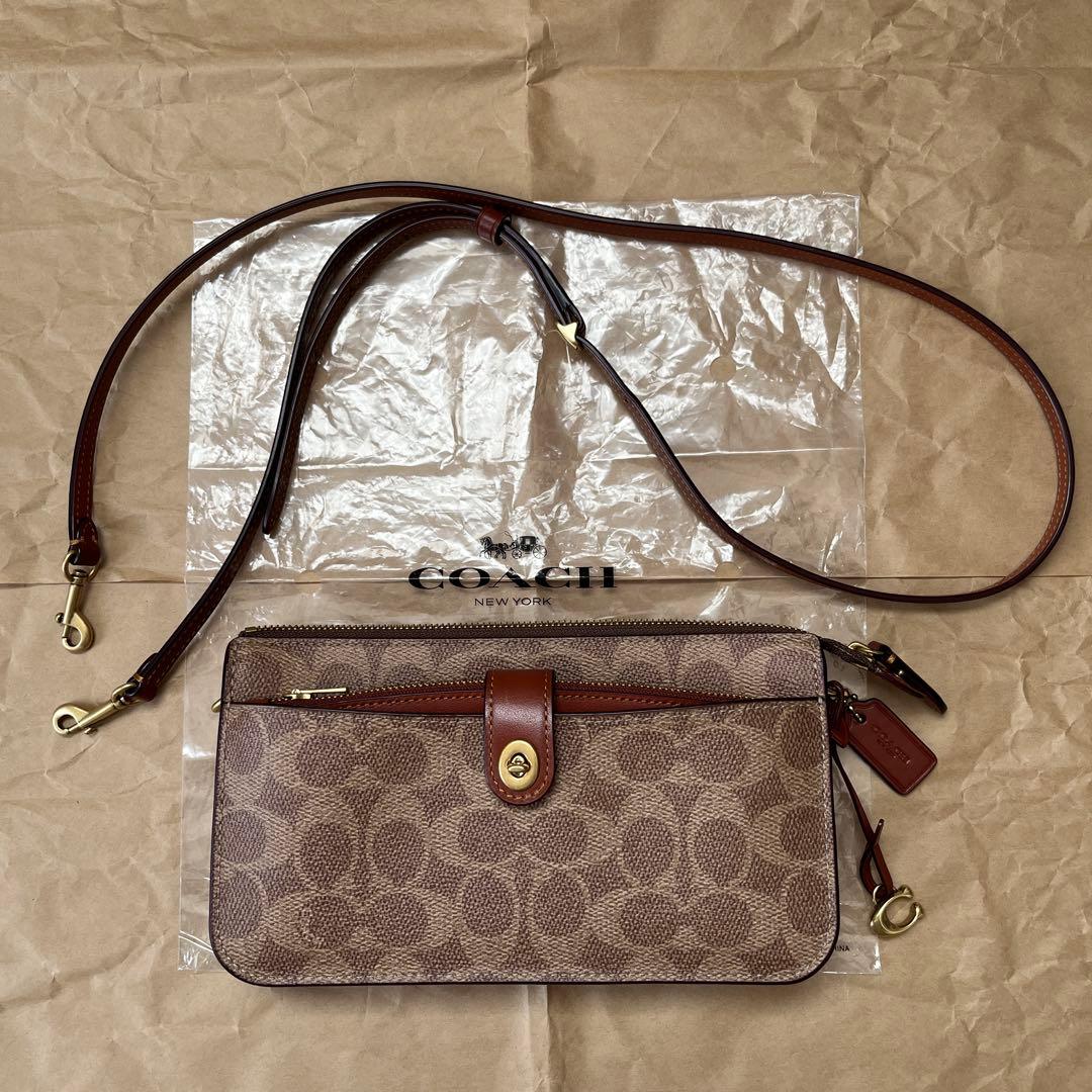 coachコーチ ノア ポップアップ メッセンジャー シグネチャー 極美品