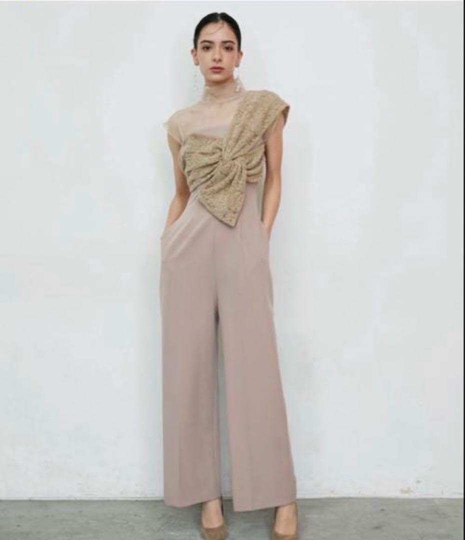 【ayane】LAGUNAMOON エンブロイダリーツイストパンツドレス