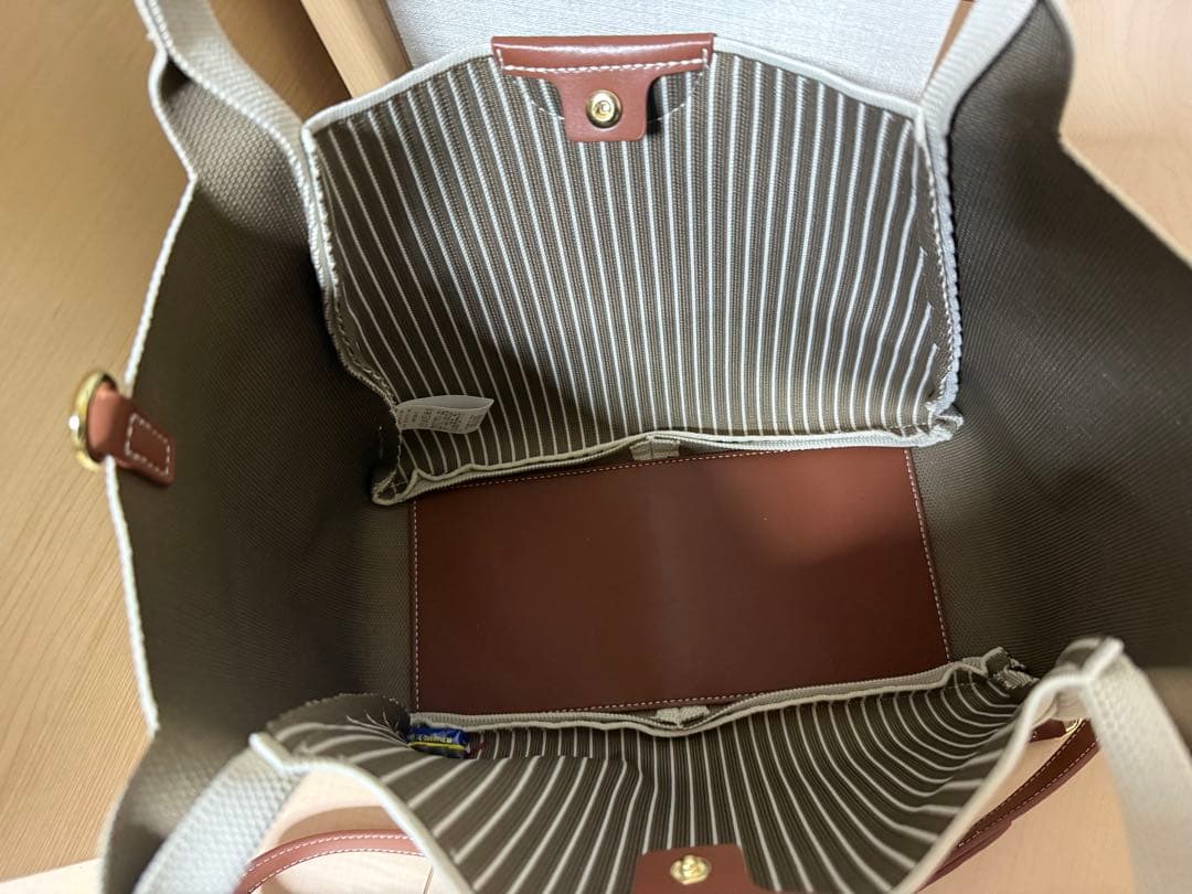 ほぼ未使用 qbag トリコット コロネット トープ