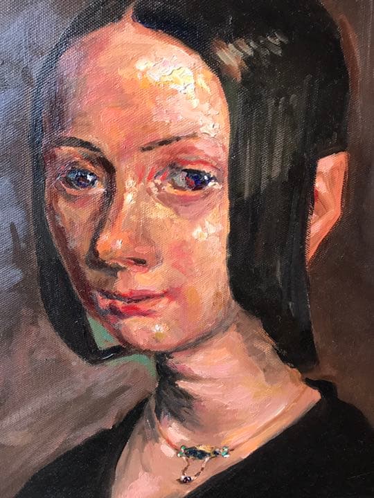 【模写】ジャン・フランソワ・ミレー『ポーリーヌ・Ｖ・オノの肖像』