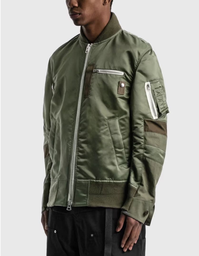 SACAI NYLON TWILL MA-1 BLOUSON サカイ　ブルゾン