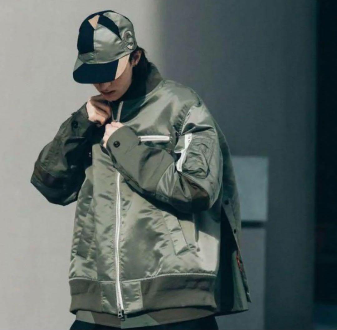 SACAI NYLON TWILL MA-1 BLOUSON サカイ　ブルゾン