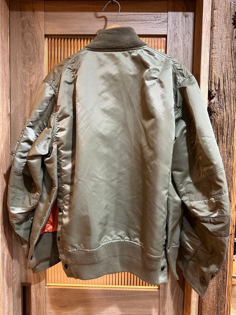 SACAI NYLON TWILL MA-1 BLOUSON サカイ　ブルゾン