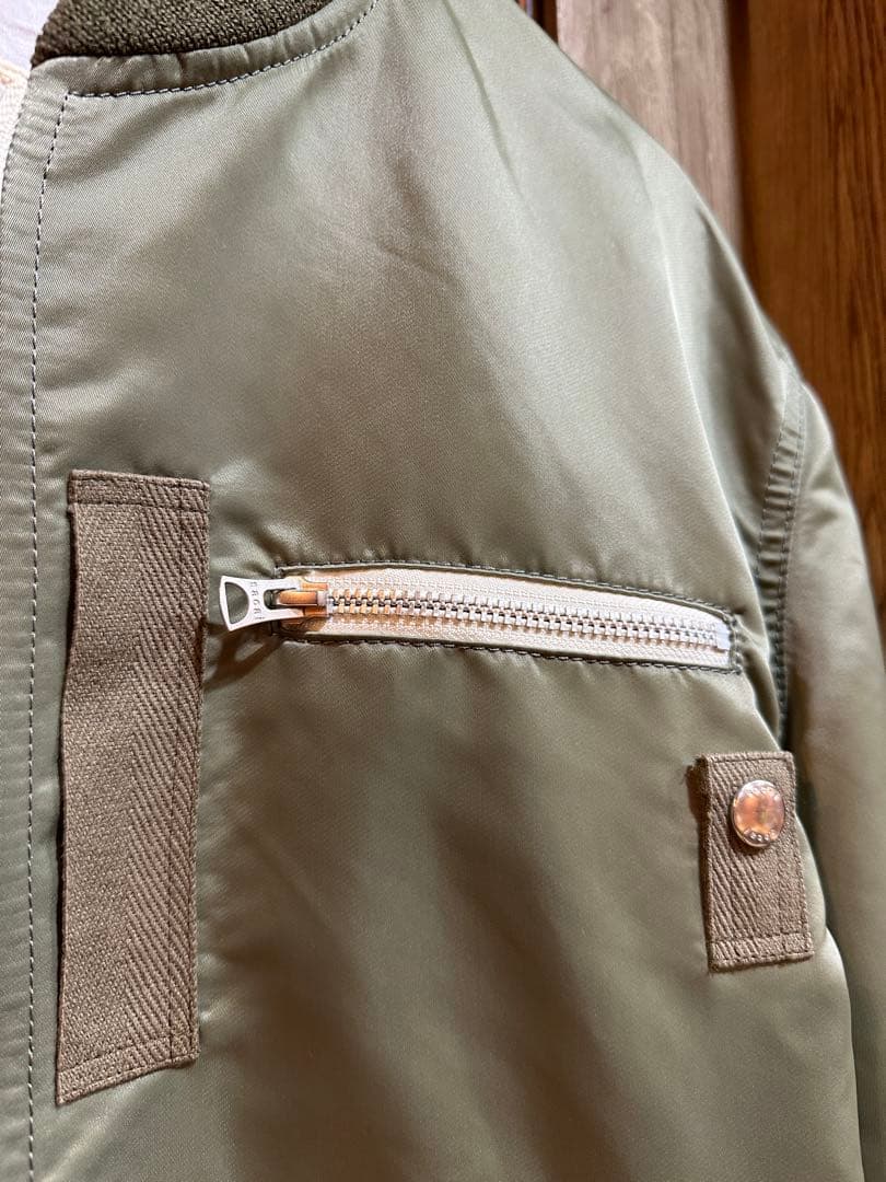 SACAI NYLON TWILL MA-1 BLOUSON サカイ　ブルゾン
