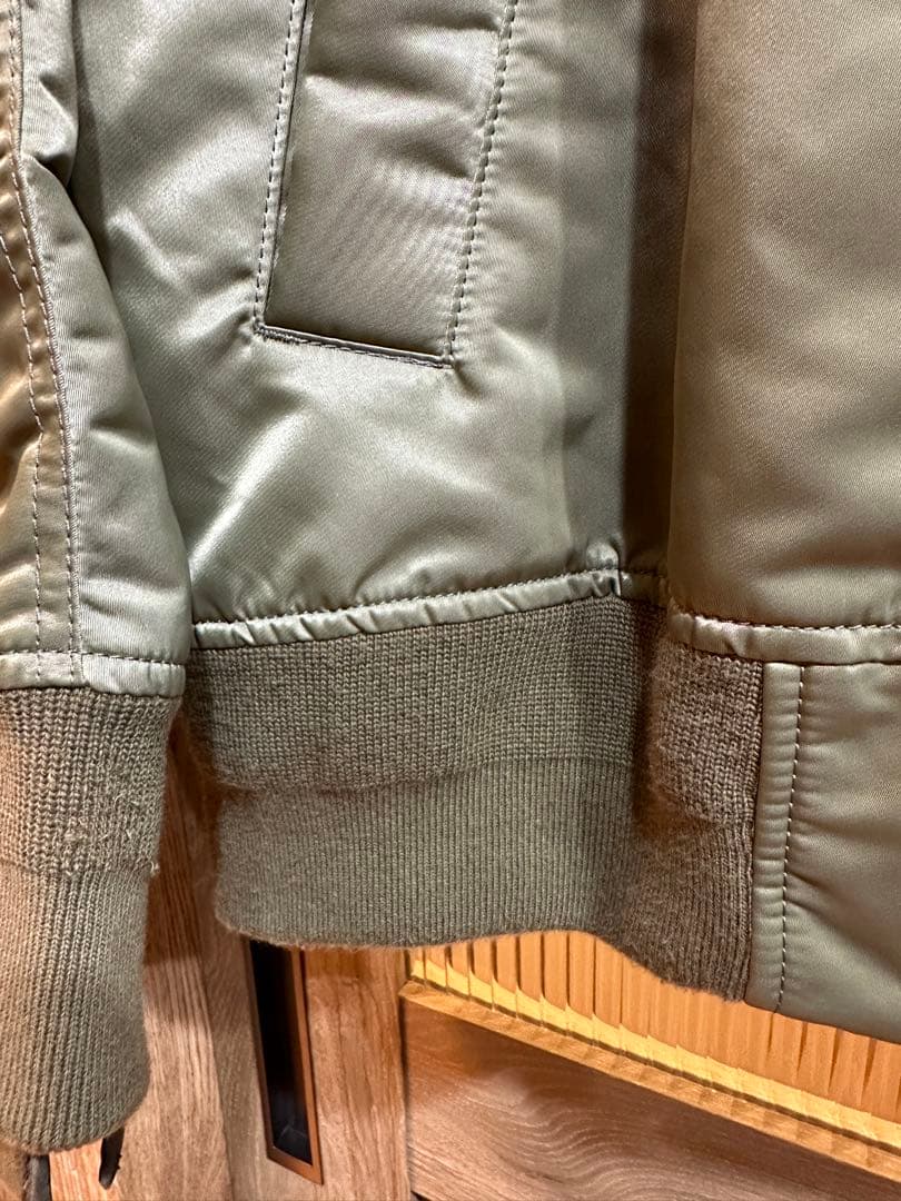 SACAI NYLON TWILL MA-1 BLOUSON サカイ　ブルゾン