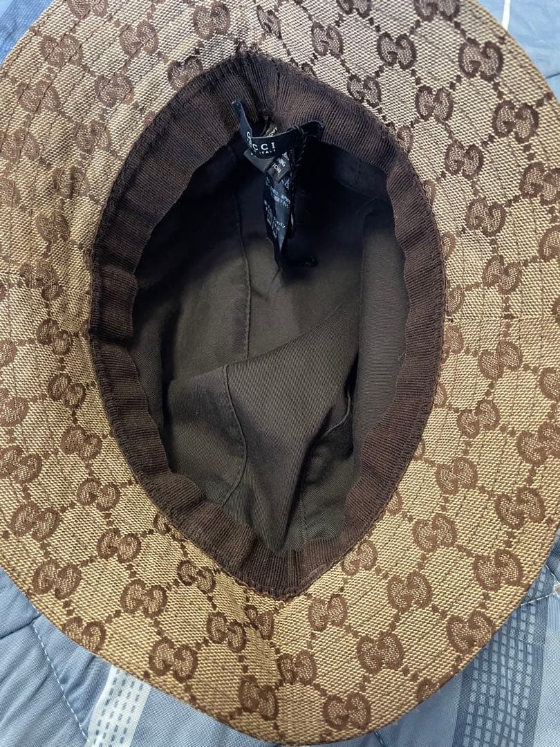 bamiki　GUCCI GGパターン バケットハット ベージュ