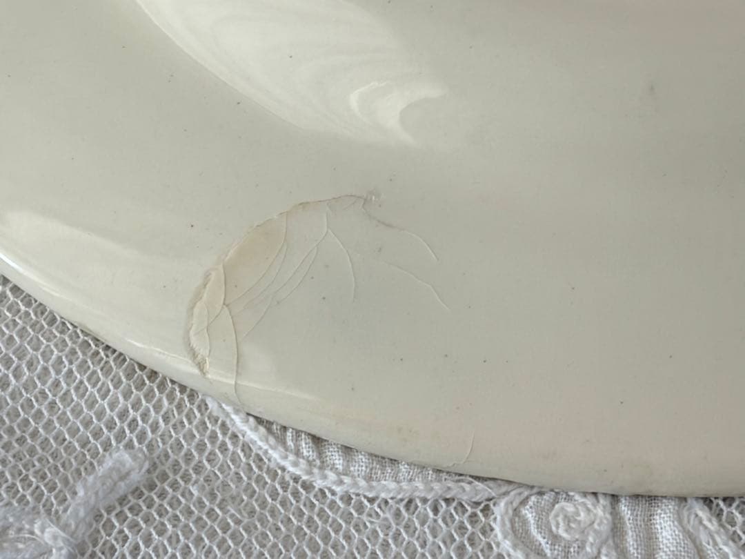 希少 フランスアンティーク プレート 平皿 GIEN LILAS ライラック