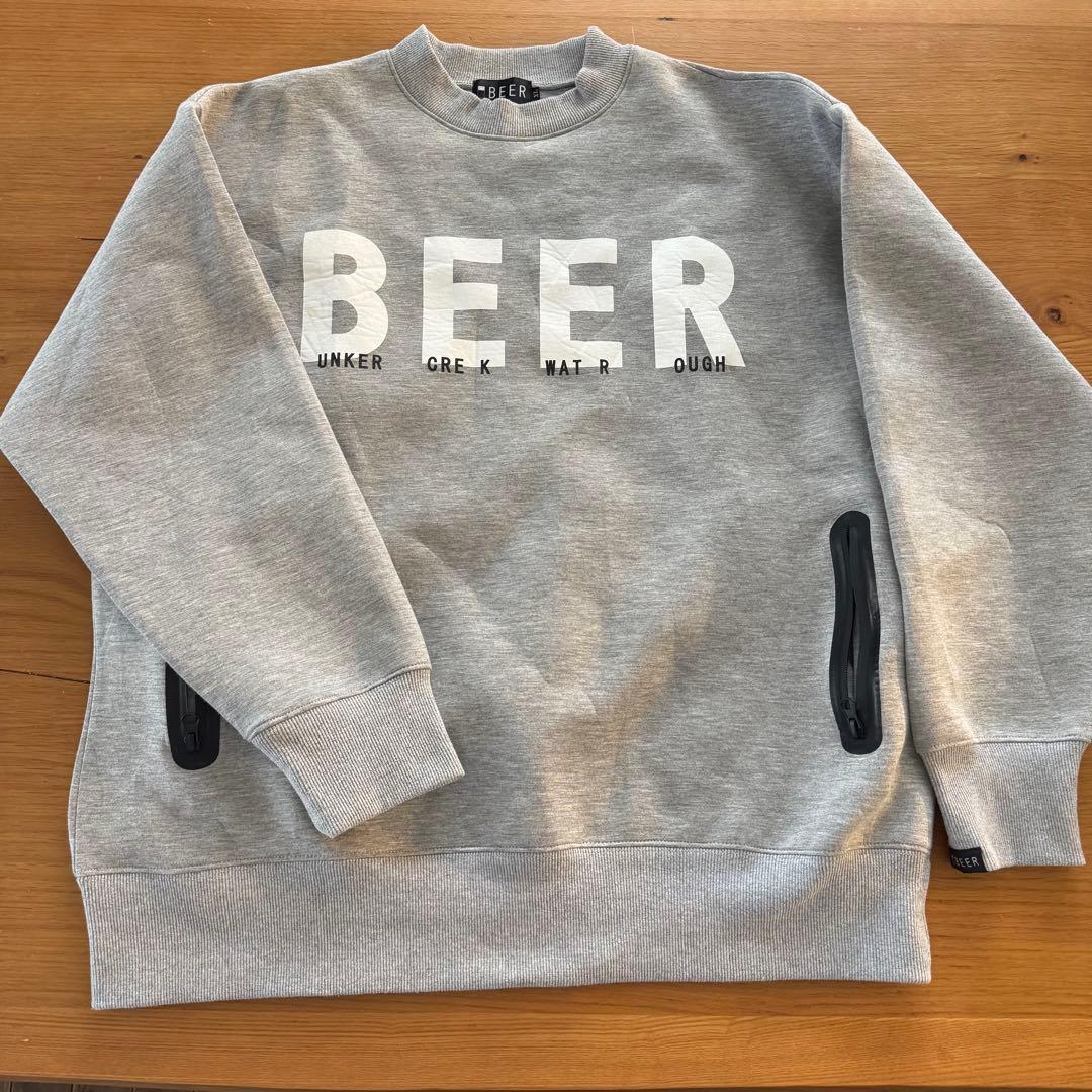 肉*丸様 BEERゴルフ モックネックプルオーバー グレー