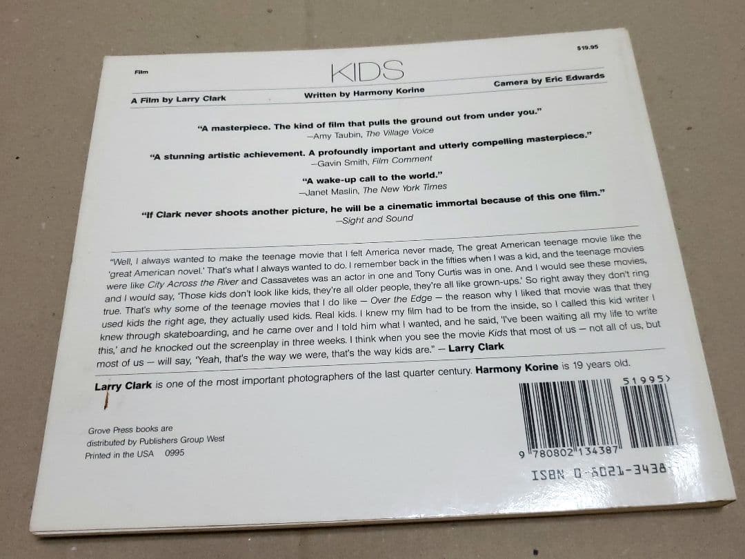 kids ラリークラーク　写真集　アートワーク