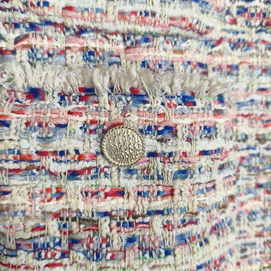 定価89,100円 アナイ スラブミックスツイードノーカラー ジャケット 38