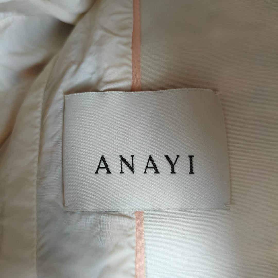 定価89,100円 アナイ スラブミックスツイードノーカラー ジャケット 38