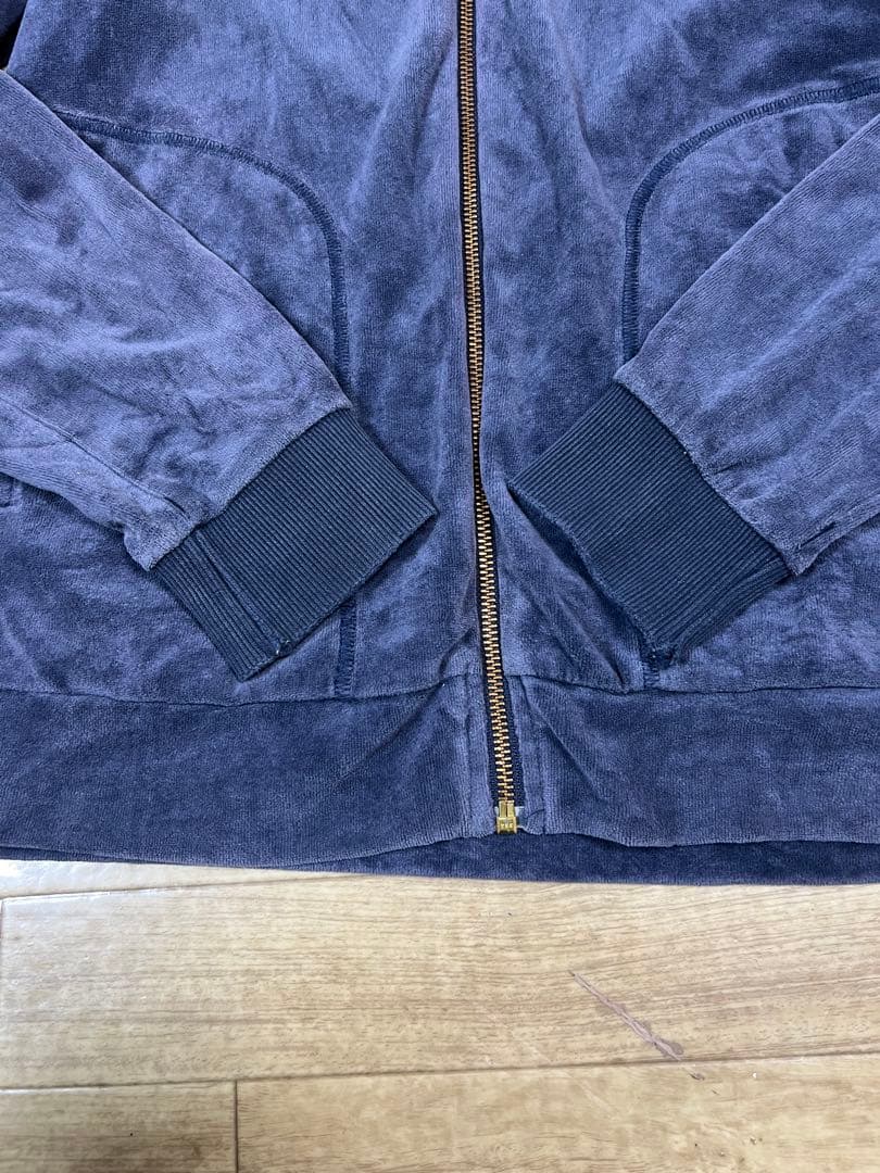 【美品✨希少】adidasネイビー ベロアトラックジャケットy2k グランジM