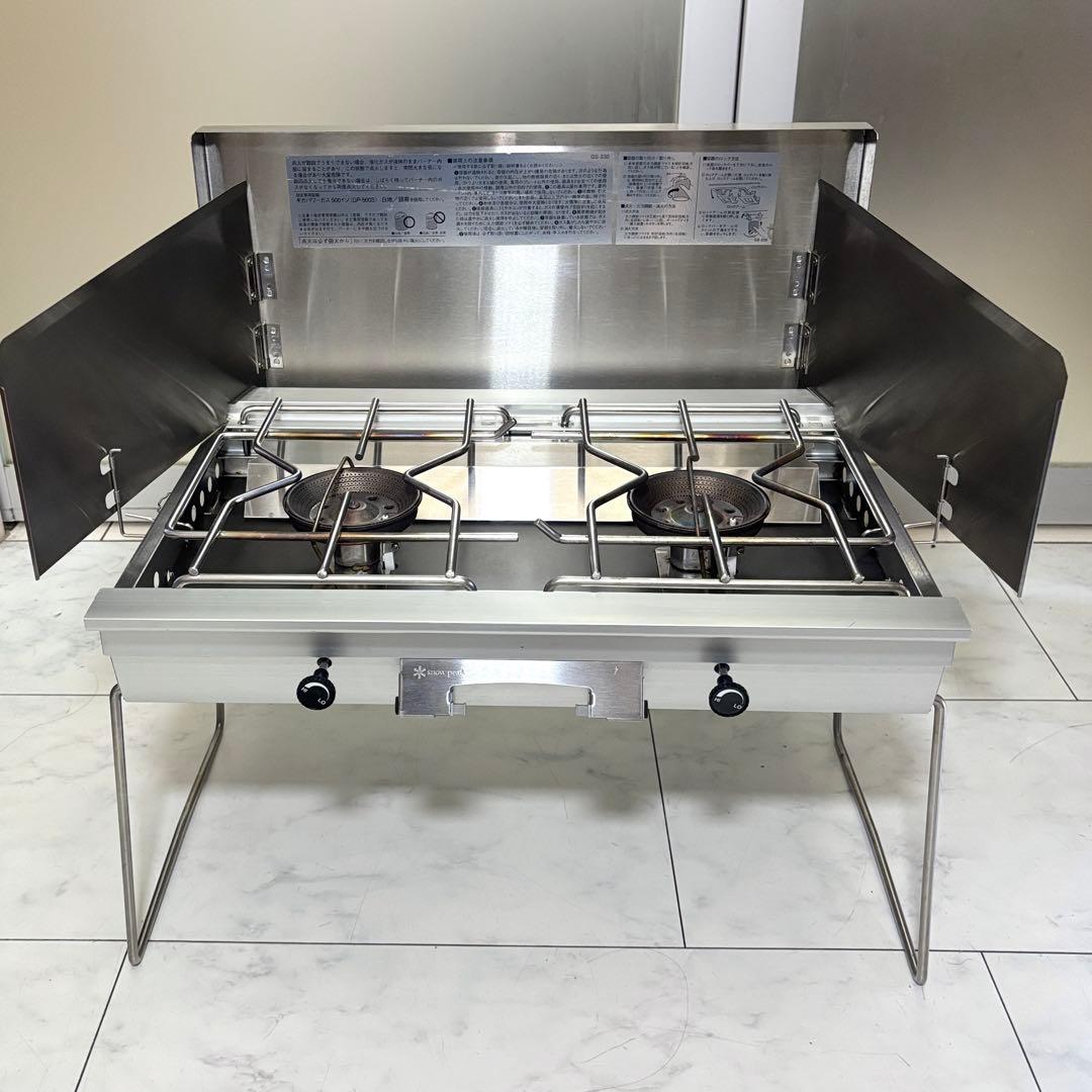 【液出し】スノーピーク ギガパワー ツーバーナー GS-230 収納ケース付