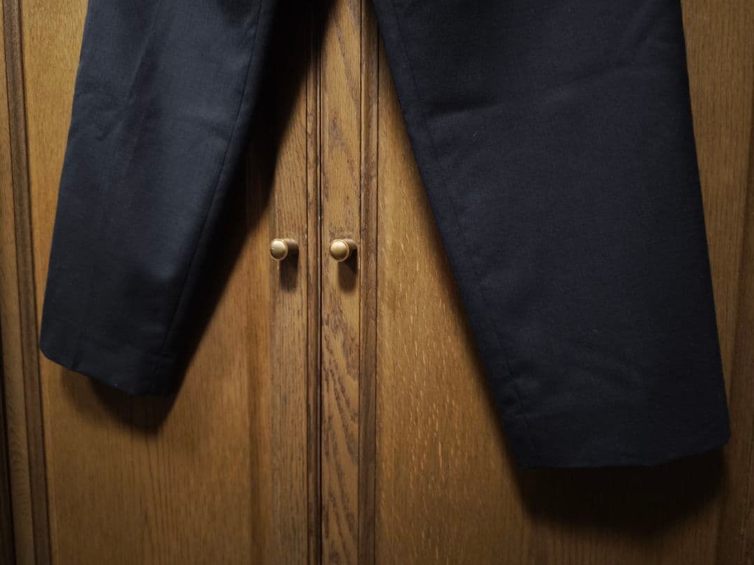 MARKAWARE ウールトロピカルペグトップパンツ　サイズ2　ブラック