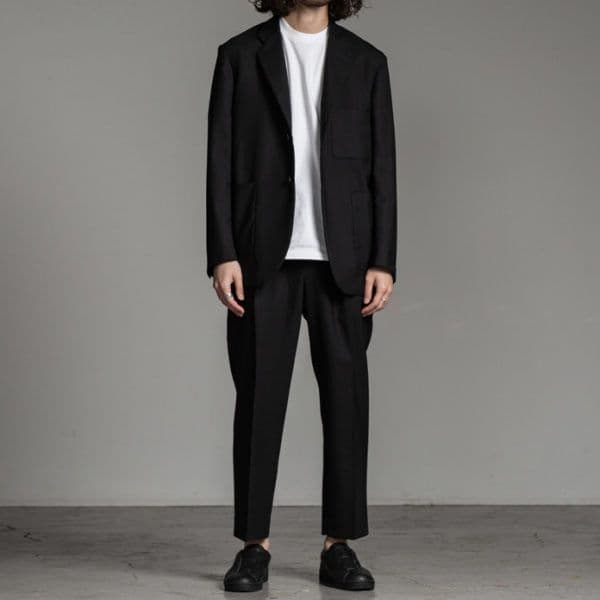 MARKAWARE ウールトロピカルペグトップパンツ　サイズ2　ブラック