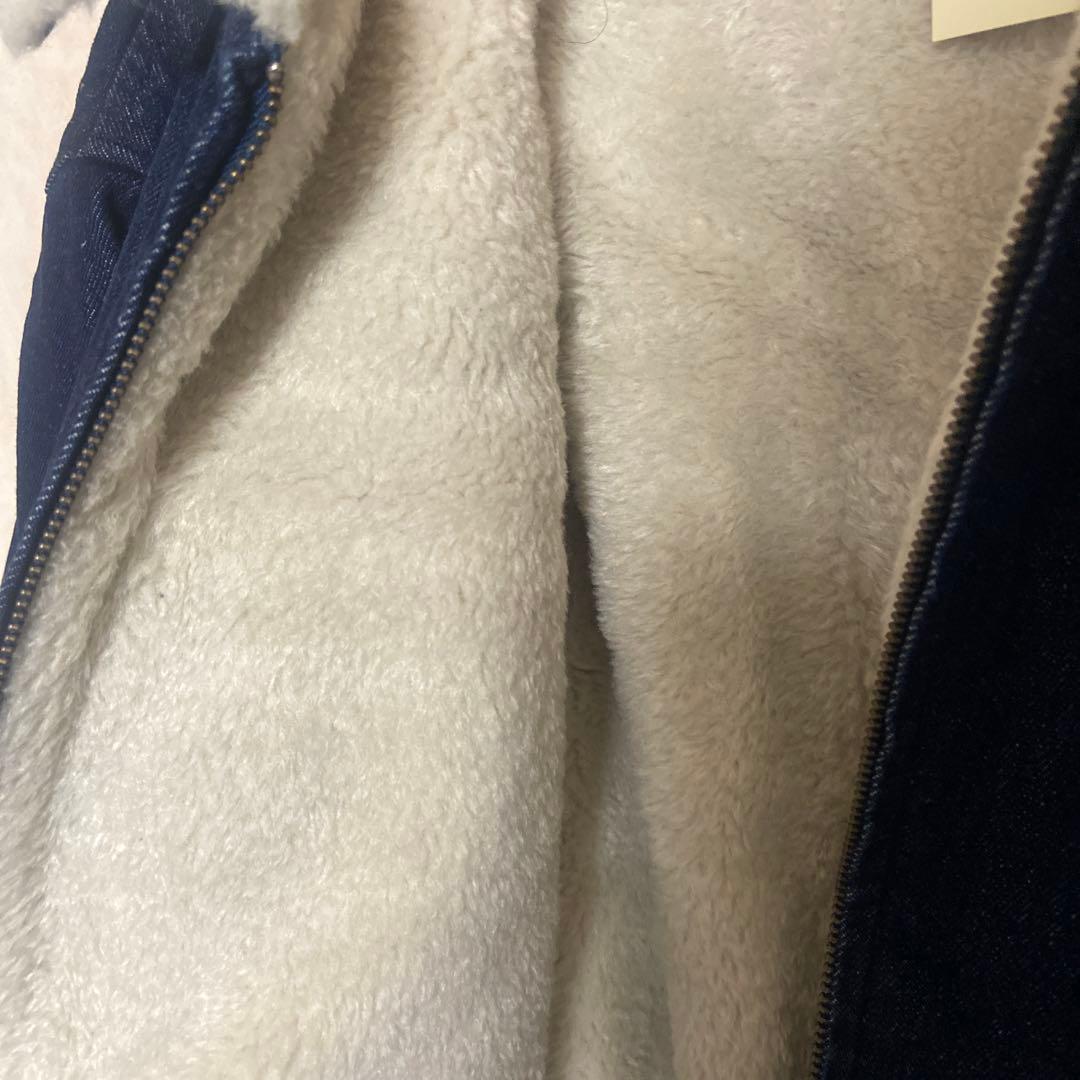 ジャケット・アウター 9090 Bullet Logo Boa Denim Jacket M