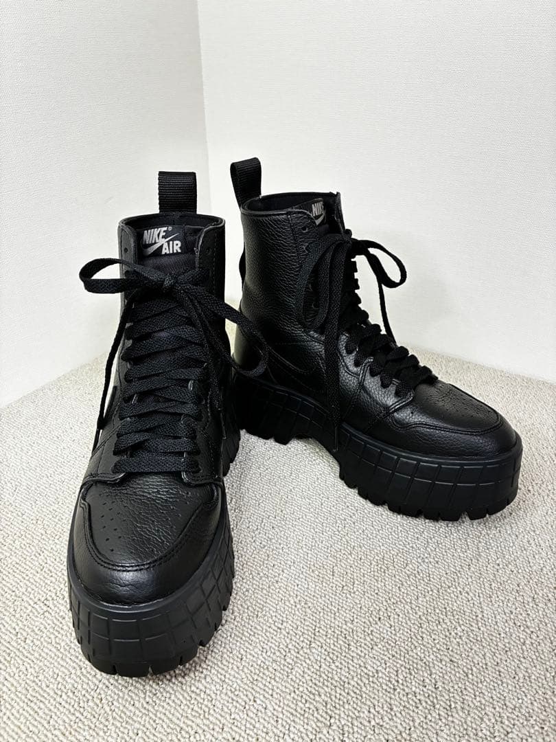 【極美品】ウィメンズ ジョーダン ブルックリン ブーツ 22cm ブラック