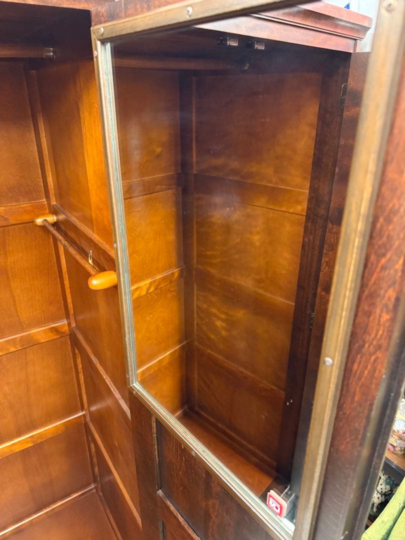 送料込み‼️ 北海道民芸家具 ワードローブ 洋服ダンス 樺材 キャビネット