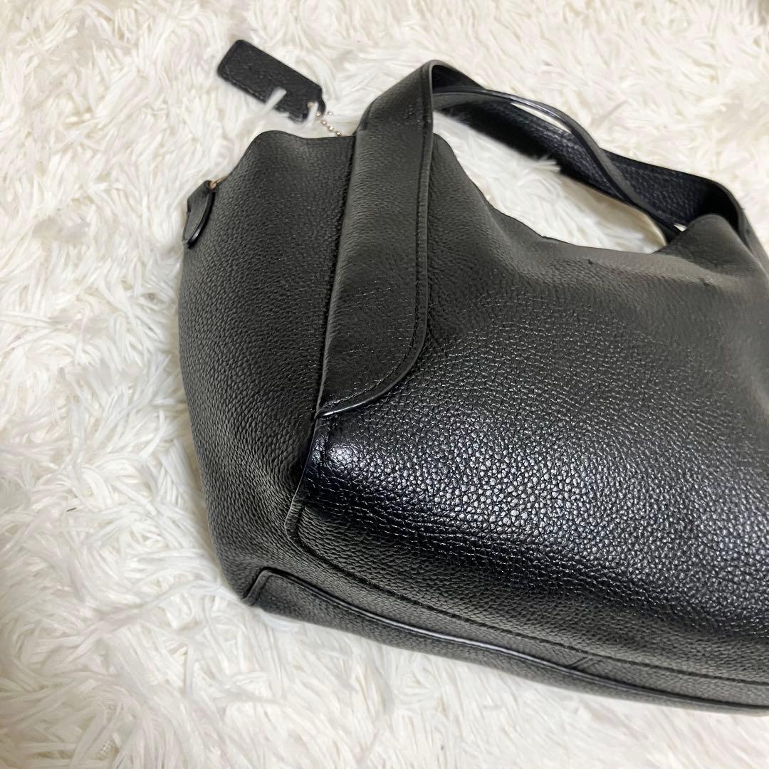 COACH ハドリー ホーボー 2way ショルダーバッグ チャーム レザー