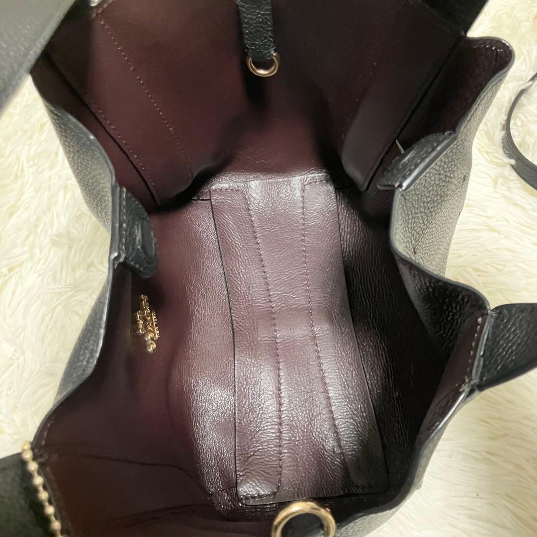 COACH ハドリー ホーボー 2way ショルダーバッグ チャーム レザー