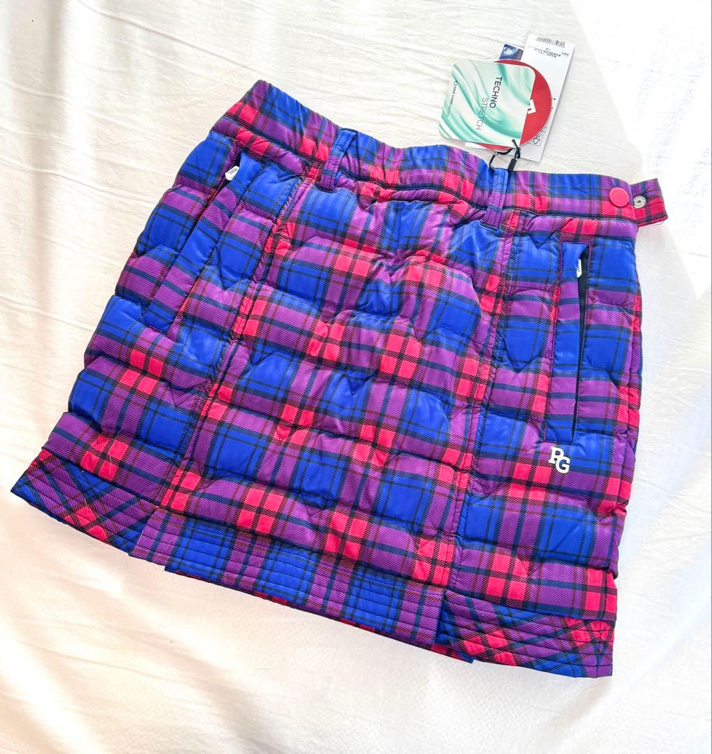 PEARLY GATES パーリーゲイツ　チェック柄中綿スカート サイズ0