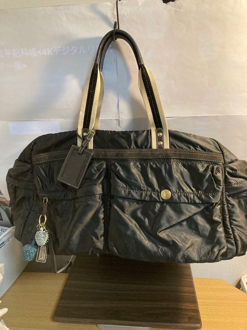 COACH コーチボストンバッグ肩掛け大容量ユニセックス黒C05Kー5084