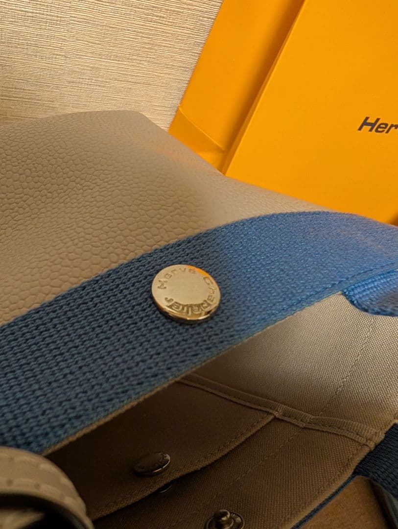 Hervé Chapelier トートバッグ グレー/ブルー