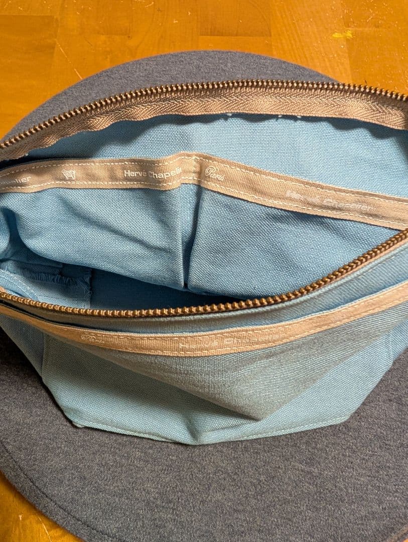 Hervé Chapelier トートバッグ グレー/ブルー