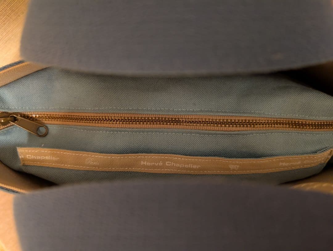 Hervé Chapelier トートバッグ グレー/ブルー