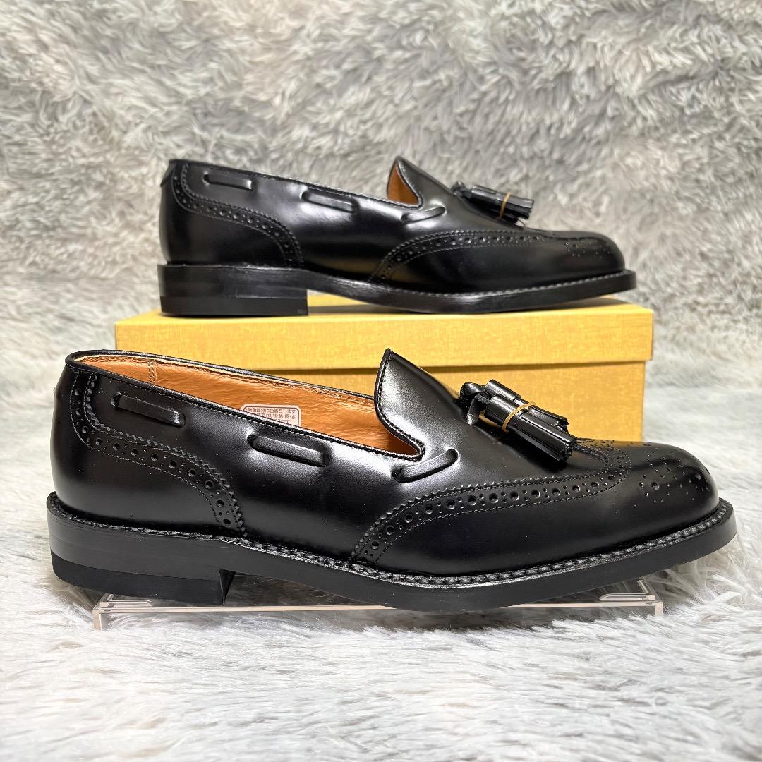 新品✨REGAL 25.5cm タッセルローファー J647 ウイングチップ黒