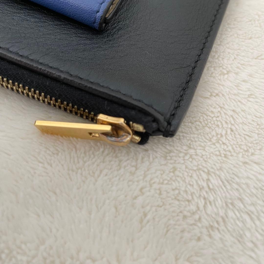 CELINE セリーヌ クラッチバッグ　レザー　フィービー　バイカラー