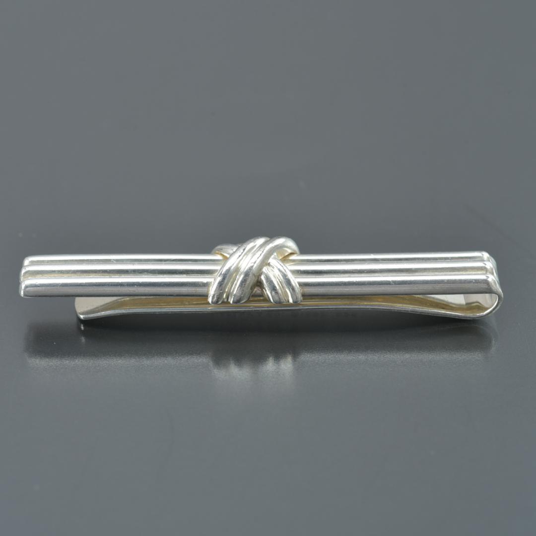 新品仕上げ◇ティファニー シグネチャークロス ネクタイピン SV925 スーツ