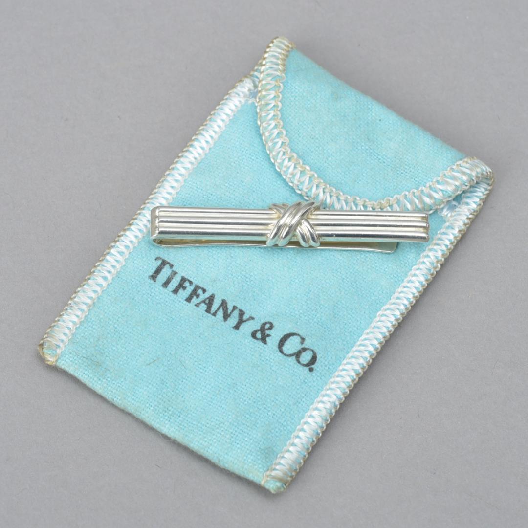 新品仕上げ◇ティファニー シグネチャークロス ネクタイピン SV925 スーツ