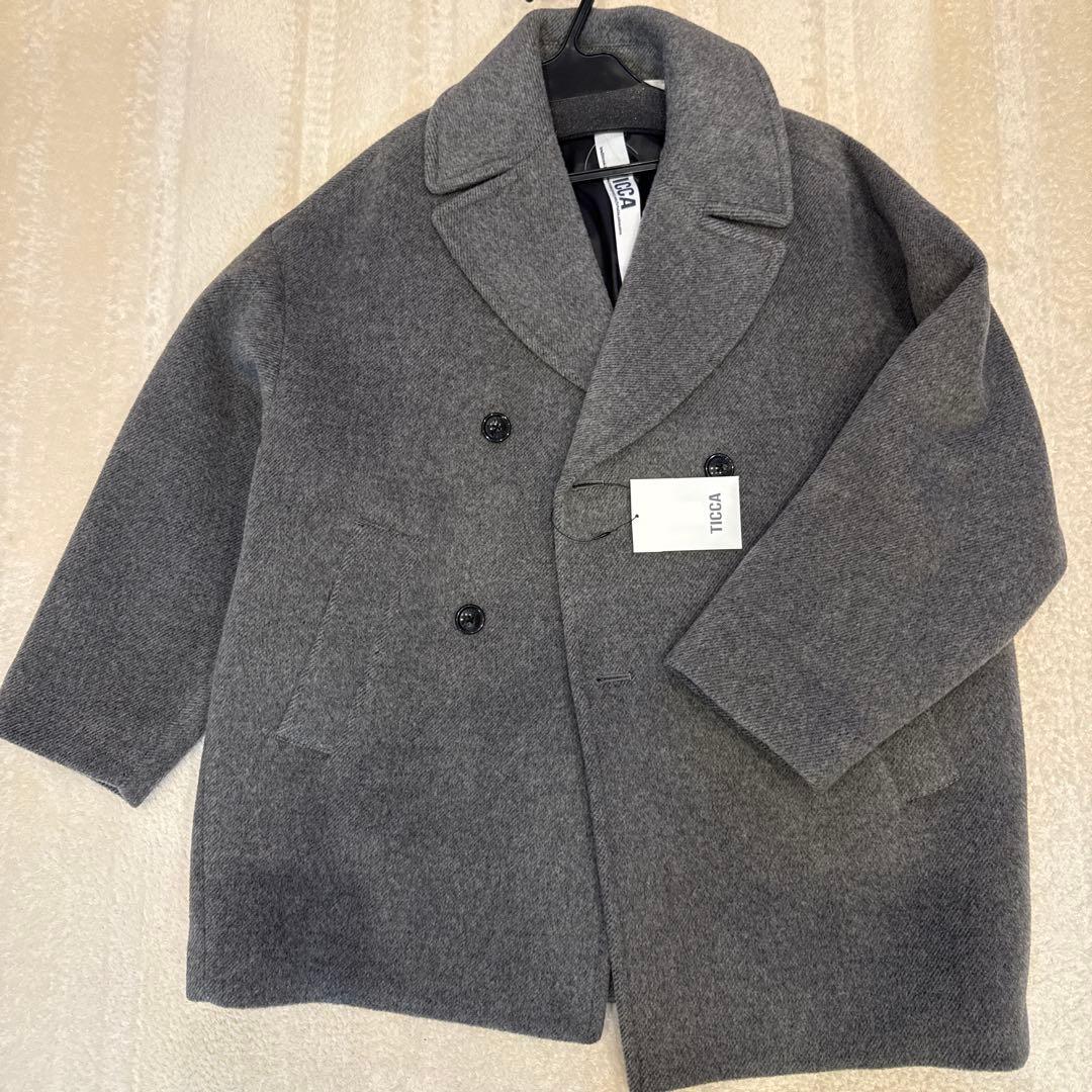 新品タグ付き　TICCA 2025 ティッカ ピーコート グレー