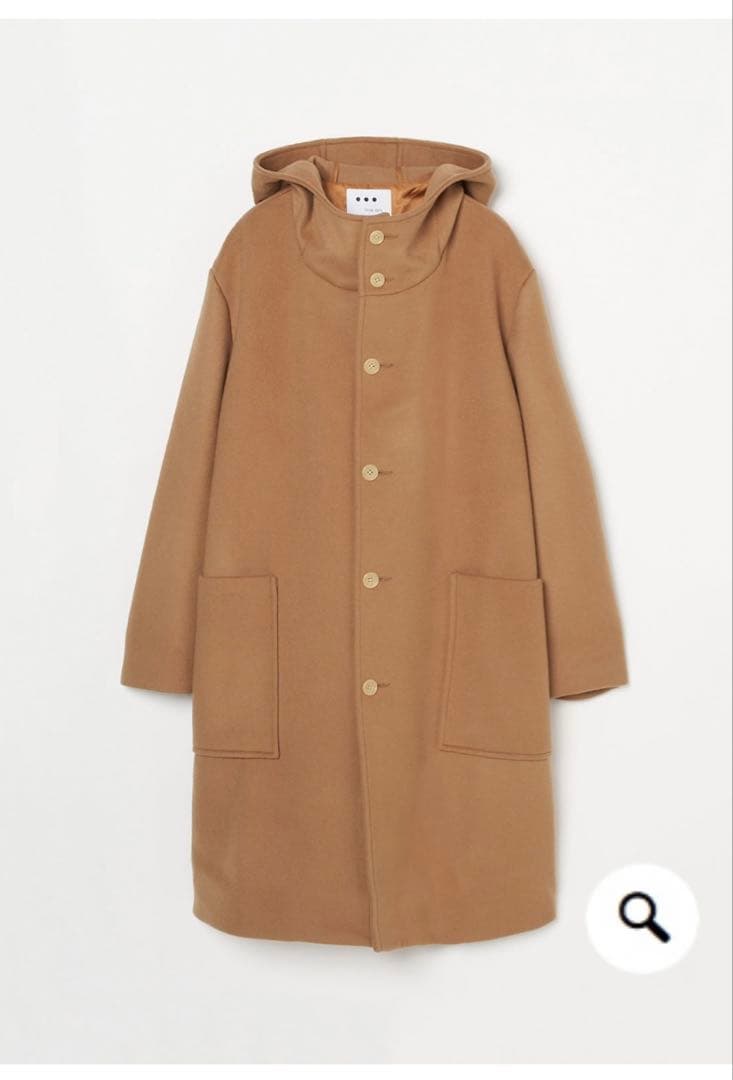 値下げ！ スリードッツ　ウールビーバーフーデットコート　theee dots