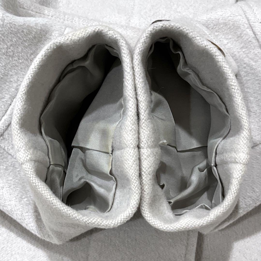 【アンゴラ混】バーバリーロンドン メガチェック 比翼 ベルト トレンチコート M