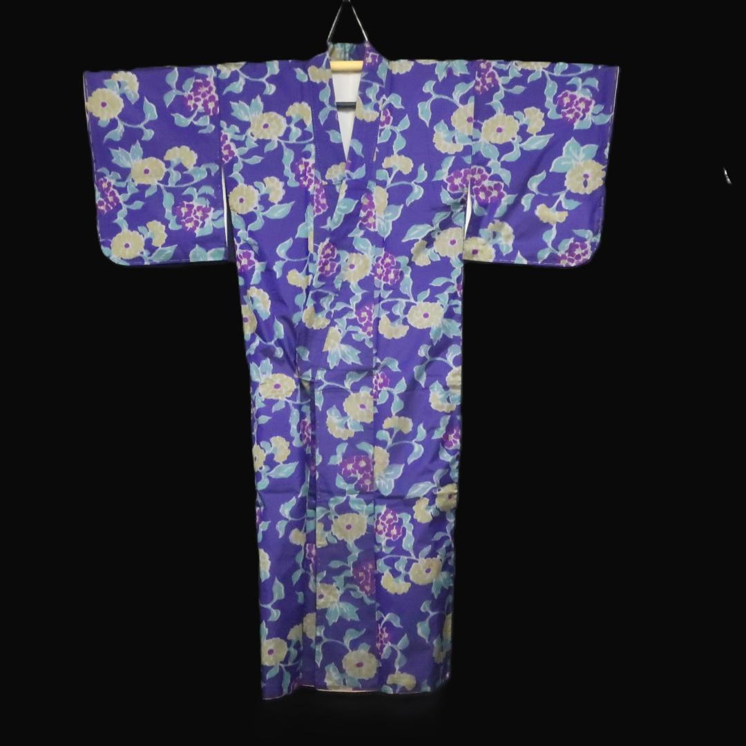 <Umeko>U202 身丈150cm 銘仙 着物☆☆☆ツヤ感