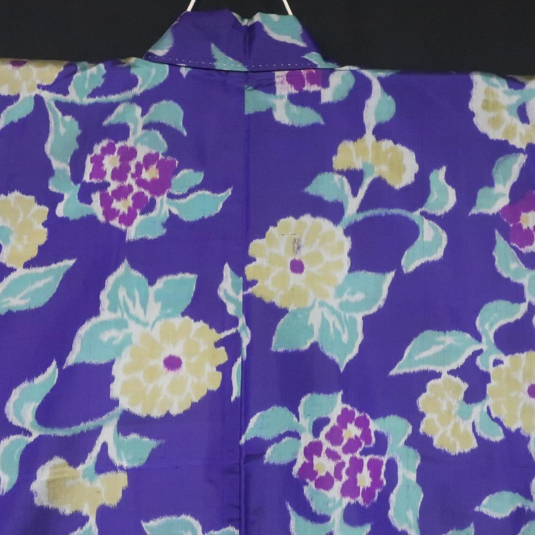 <Umeko>U202 身丈150cm 銘仙 着物☆☆☆ツヤ感